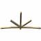 Ekena Millwork Alberta Rough Sawn Timber Gable Bracket, Douglas Fir, 108"W x 58"H x 4"D x 4"F, 13/12 Pitch GBW108X58X0404ALB00RDF - alternate 5